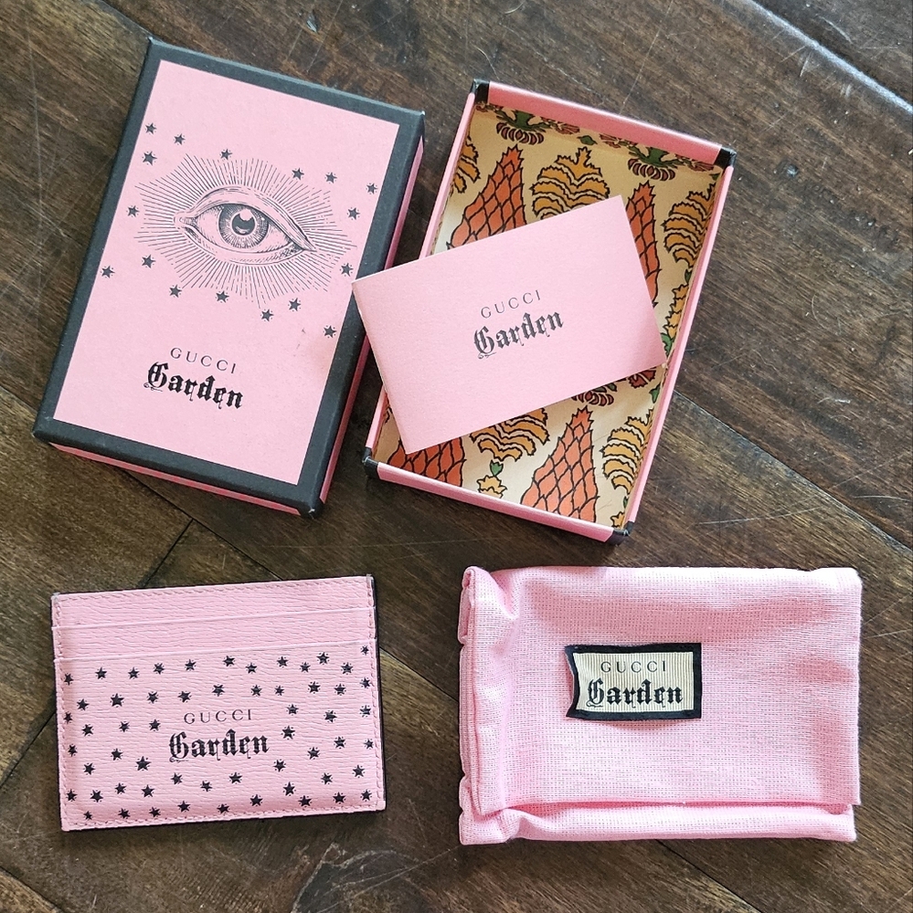 Gucci GARDEN Card Holder With Box And Dust Bag - Picture 3 of 5
